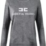 Maglione Donna Lana Cachemire Grigio Melange Avorio-0