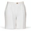 Pantaloni Skinny Capri donna 95% Pl 5% Elastan Avorio-2