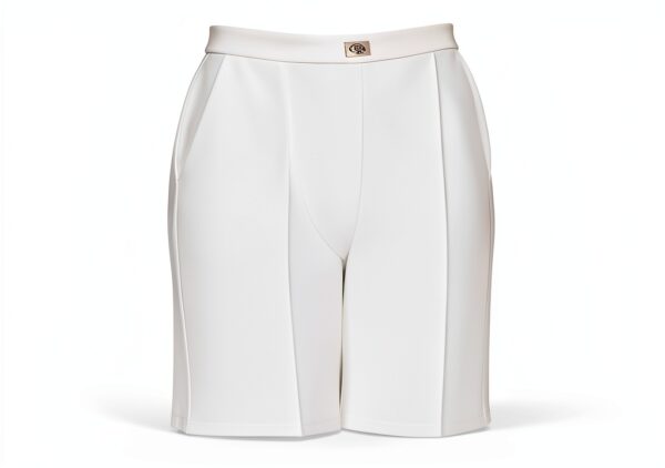 Pantaloni Skinny Capri donna 95% Pl 5% Elastan Avorio-2