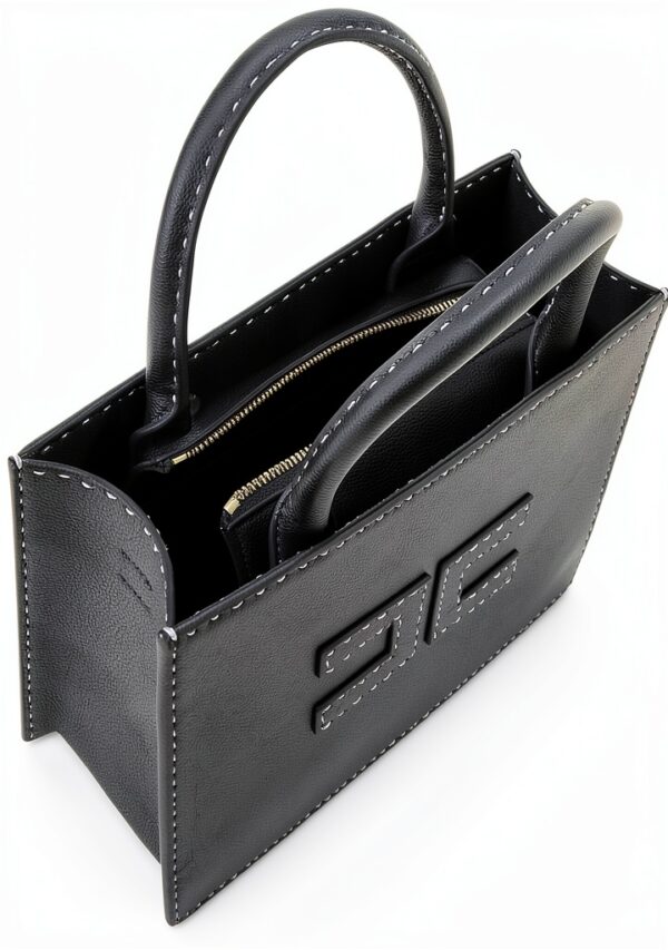 Borsa donna in ecopelle Elisabetta Franchi Nero-3