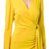 Abito midi georgette giallo ELISABETTA FRANCHI-1