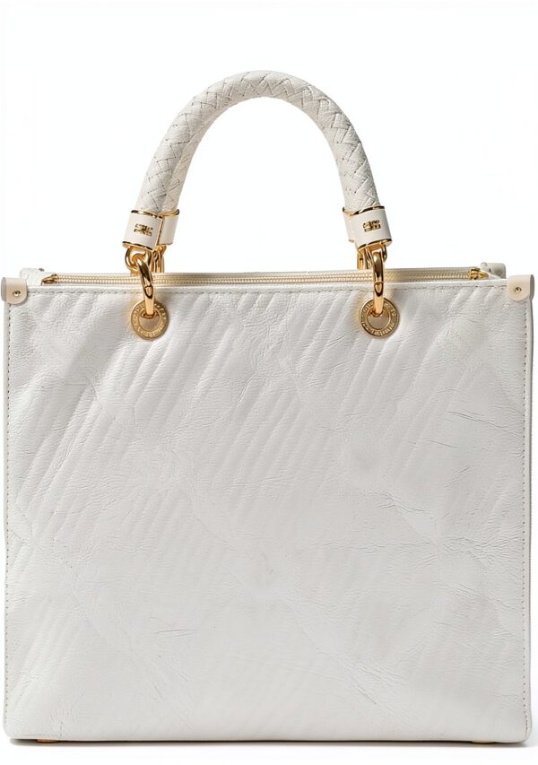 Tote bag bianca jacquard ELISABETTA FRANCHI Donna-2