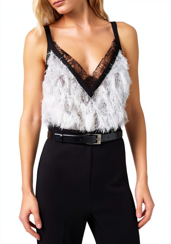 Cintura in ecopelle Elisabetta Franchi Nero donna-2