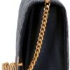 Borsa tracolla donna Nero PU grande quiltata-1