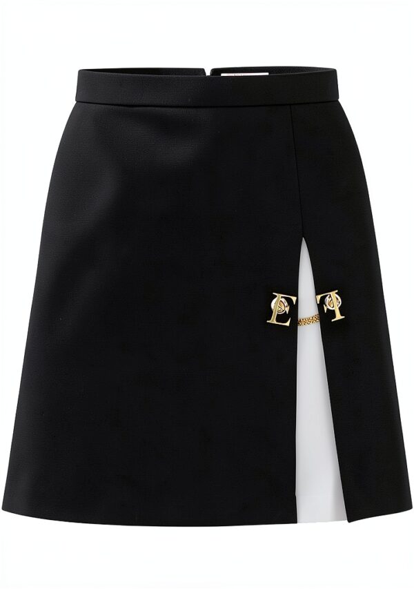 Minigonna nera crêpe ELISABETTA FRANCHI donna L-0