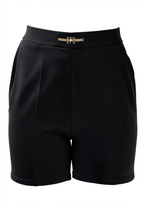 Pantaloni Elisabetta Franchi Nero Stile dritto-1