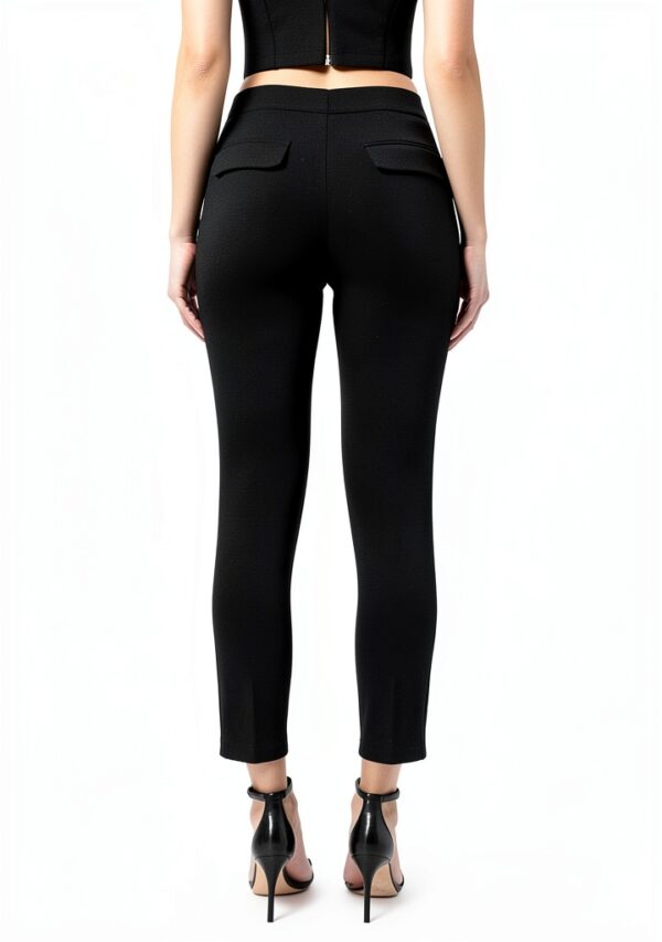 Pantaloni Elisabetta Franchi Nero Stile dritto-2