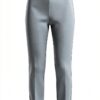 Pantaloni Elisabetta Franchi verde crêpe stretch-0