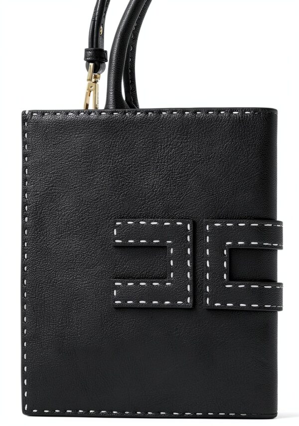 Borsa donna in ecopelle Elisabetta Franchi Nero-4