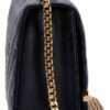 Borsa tracolla donna Nero PU grande quiltata-3