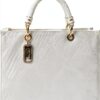 Tote bag bianca jacquard ELISABETTA FRANCHI Donna-0