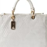 Tote bag bianca jacquard ELISABETTA FRANCHI Donna-0
