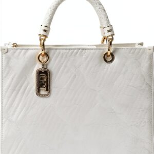 Tote bag bianca jacquard ELISABETTA FRANCHI Donna-0
