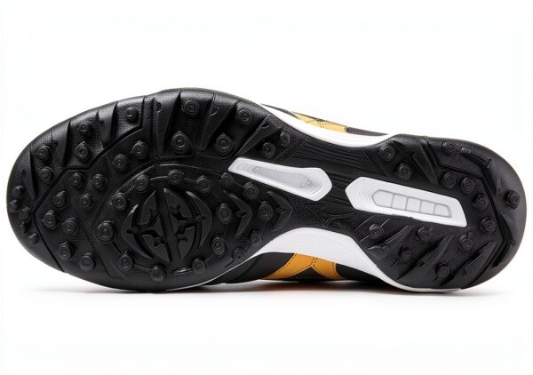 Mizuno Morelia Sala Classic Tf Scarpe da Calcio Unisex Nero Oro Scuro-1