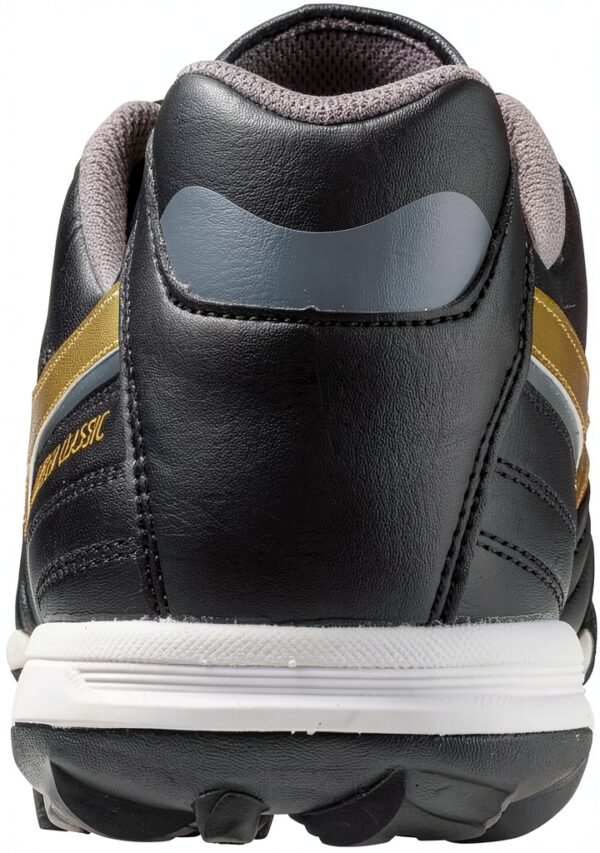 Mizuno Morelia Sala Classic Tf Scarpe da Calcio Unisex Nero Oro Scuro-4