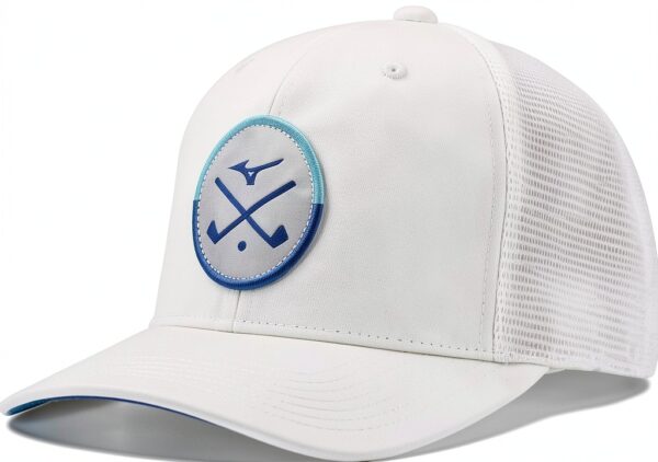 Mizuno Crossed Clubs Meshback Hat Cappello da Golf Unisex Adulto Navy-0
