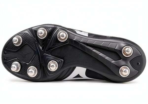 Mizuno Waitangi PS Stivali da Rugby Soft Ground Nero Argento 46 EU-1