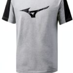 Mizuno Heritage Tee 2 T-Shirt Uomo Grigio/Nero-0