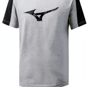 Mizuno Heritage Tee 2 T-Shirt Uomo Grigio/Nero-0