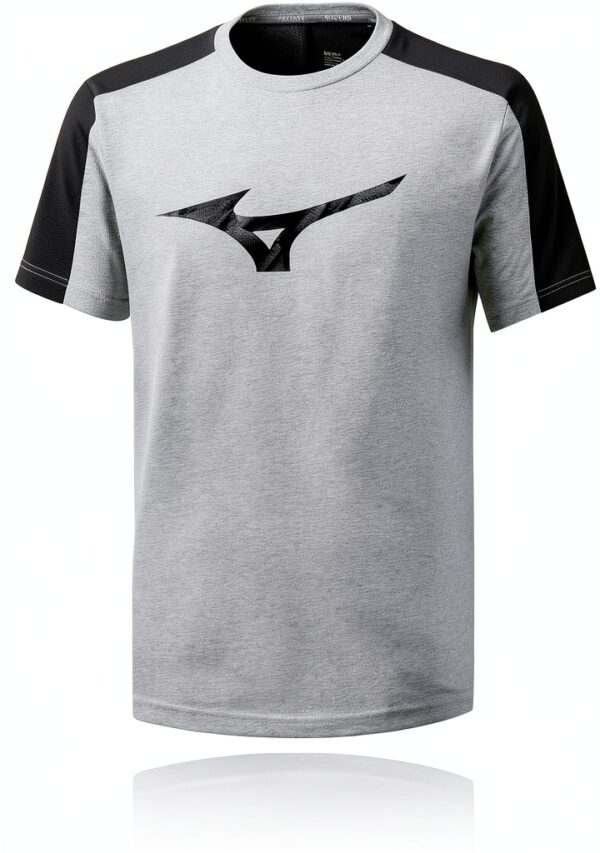 Mizuno Heritage Tee 2 T-Shirt Uomo Grigio/Nero-0