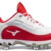 Mizuno 9-Spike Swift 8 Low Metal Tacchetta da Softball Donna Bianco-1