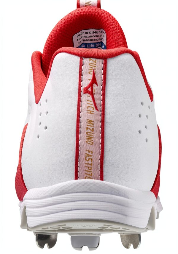 Mizuno 9-Spike Swift 8 Low Metal Tacchetta da Softball Donna Bianco-2