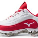 Mizuno 9-Spike Swift 8 Low Metal Tacchetta da Softball Donna Bianco-0