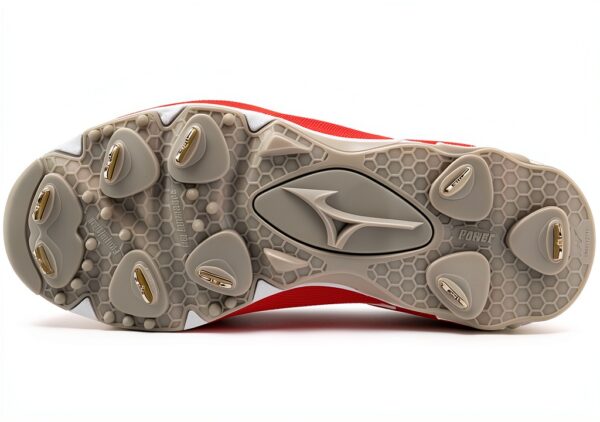 Mizuno 9-Spike Swift 8 Low Metal Tacchetta da Softball Donna Bianco-3