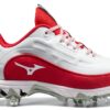 Mizuno 9-Spike Swift 8 Low Metal Tacchetta da Softball Donna Bianco-5